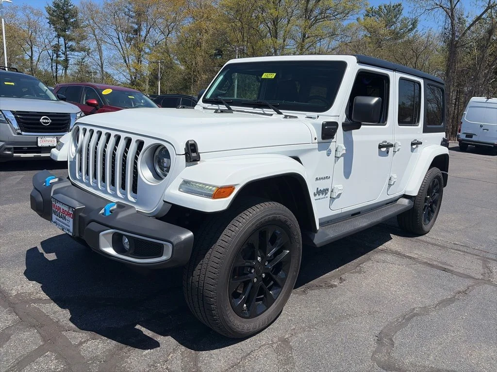 Used 2023 White Jeep Sahara 4xe image 2