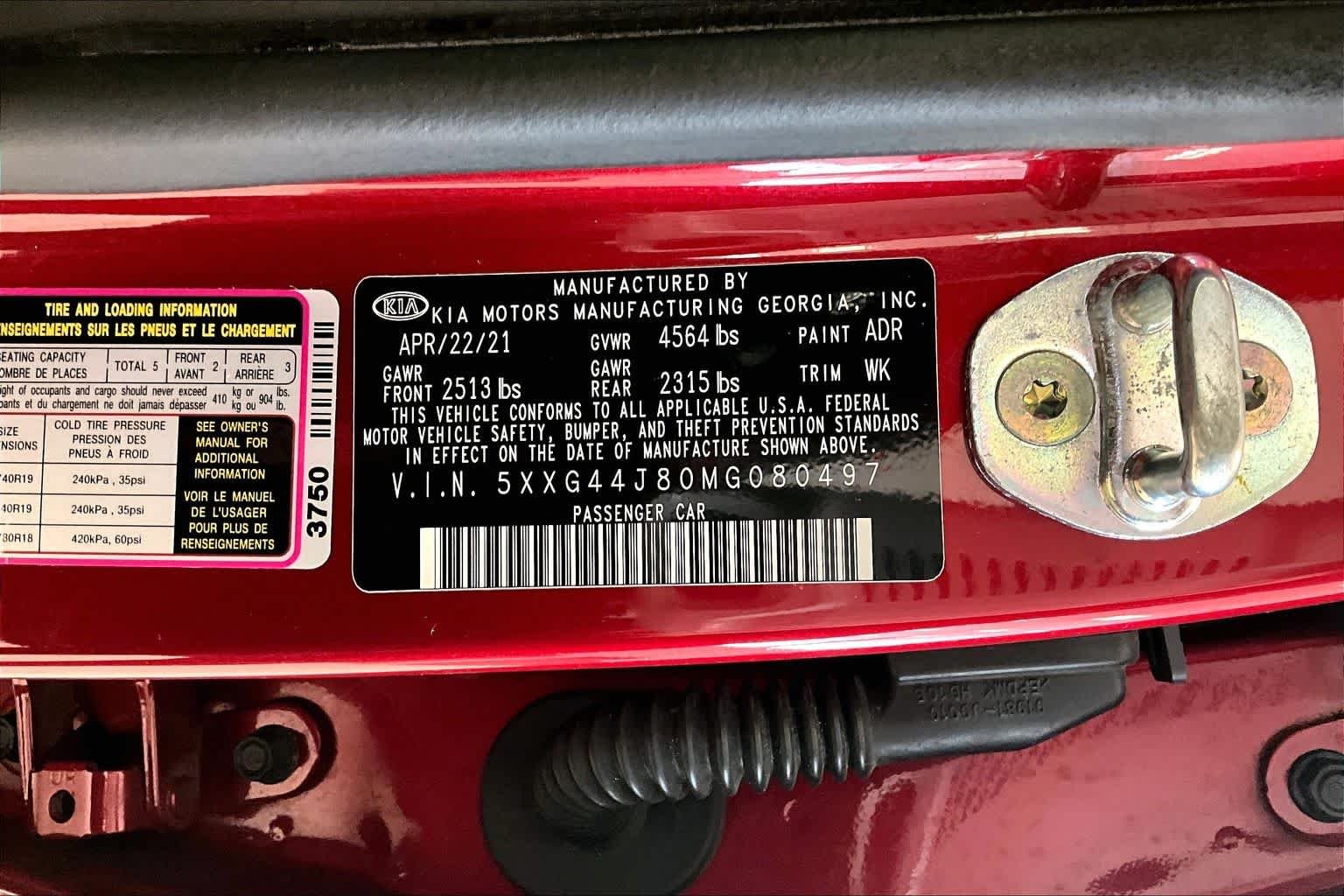 Used 2021 Passion Red Kia GT image 31