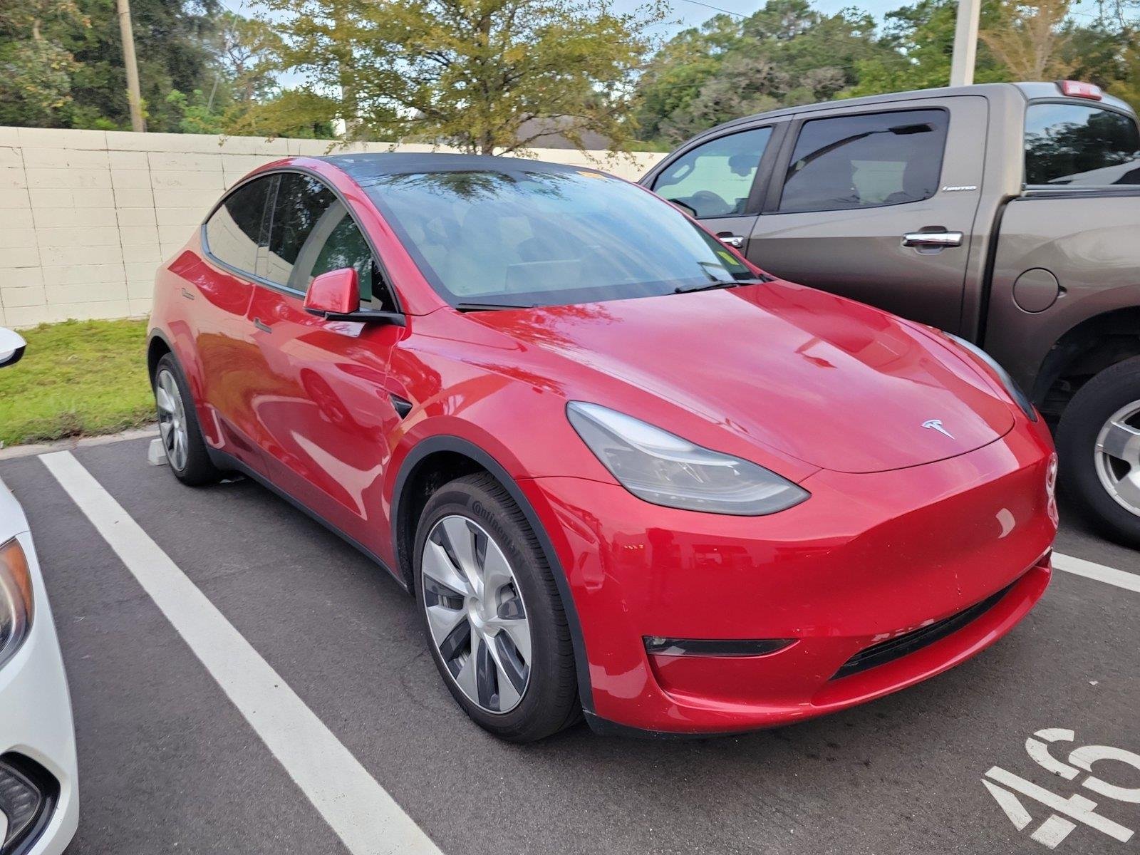 Used 2023 Red Multi-Coat Tesla Long Range image 4