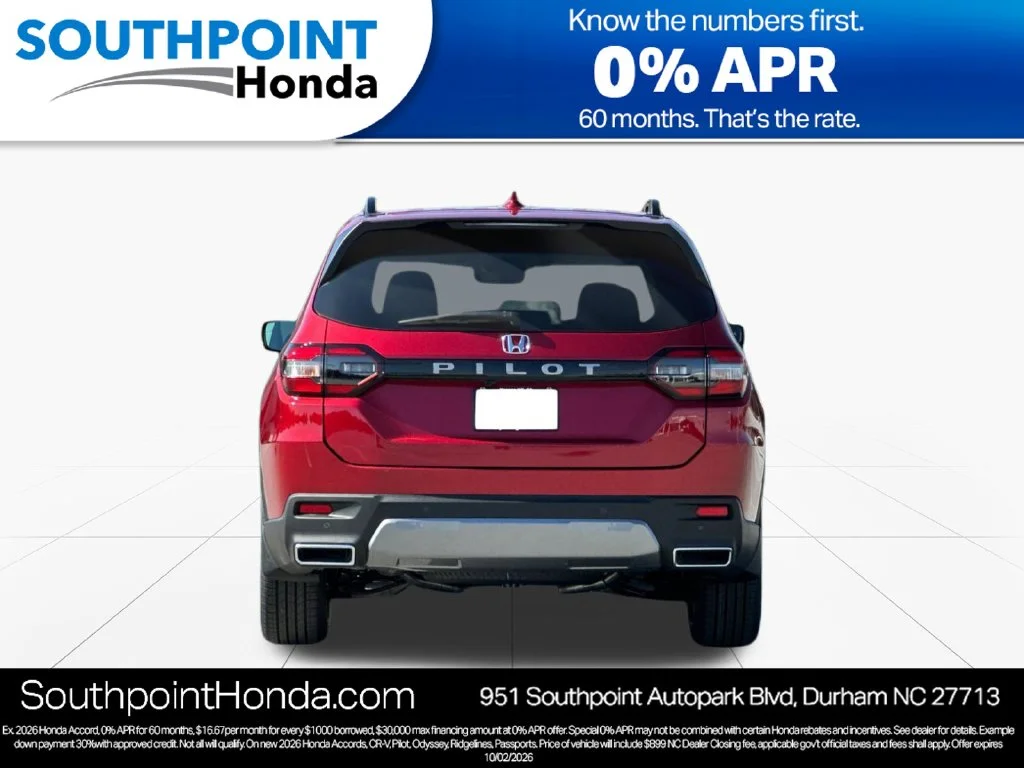 New 2026 Radiant Red Metallic II Honda EX-L image 5