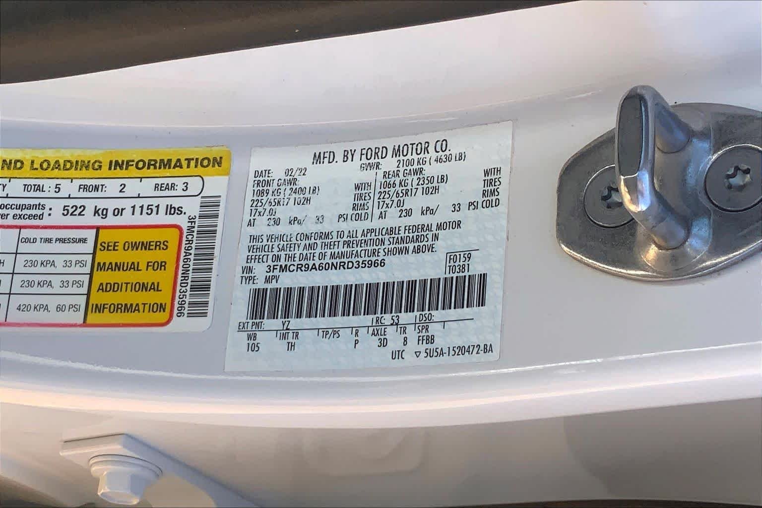 Used 2022 Oxford White Ford Base image 37