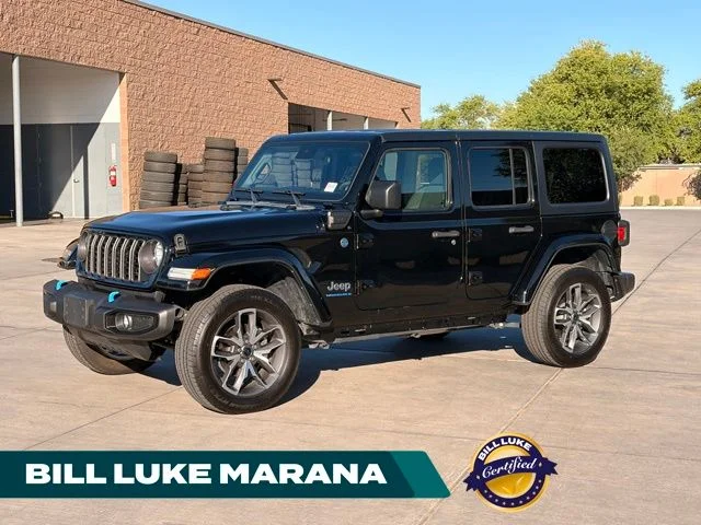 Certified Used 2024 Black Jeep Sport S 4xe image 1