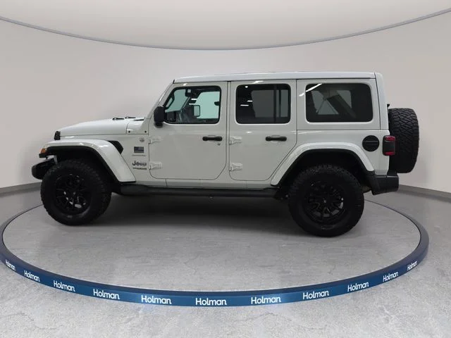 Certified Used 2020 Bright White Clearcoat Jeep Unlimited Sahara image 8