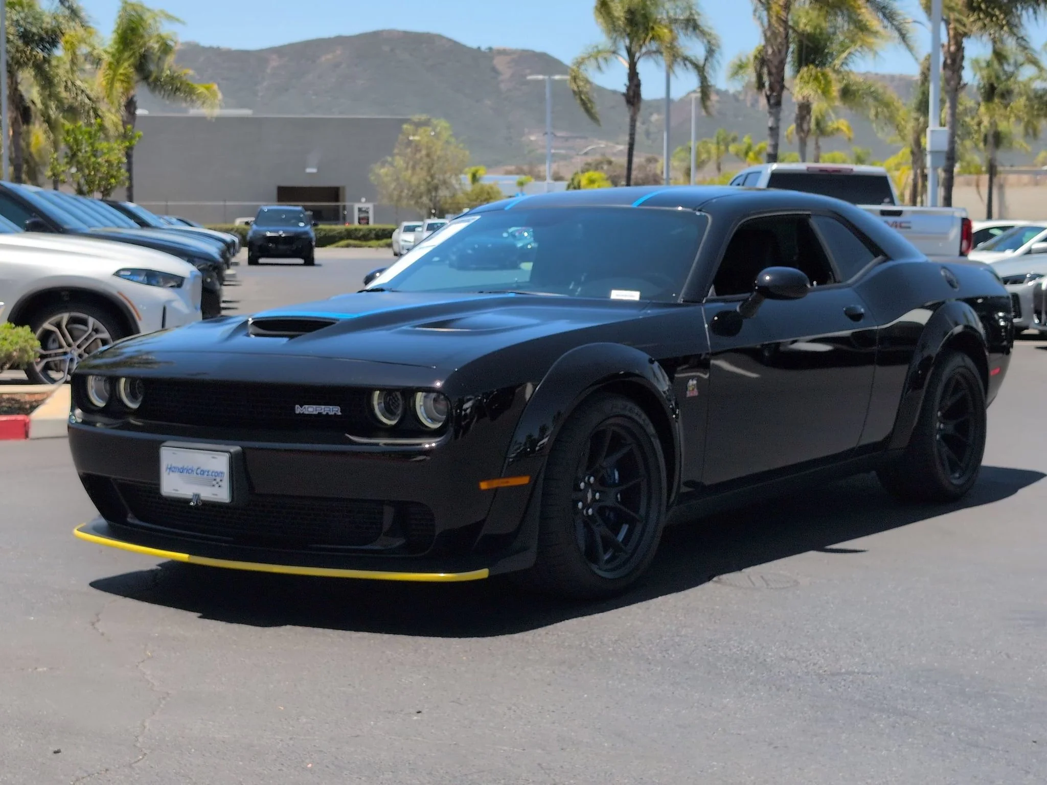 Used 2023 Pitch Black Clearcoat Dodge R/T Scat Pack Widebody image 3