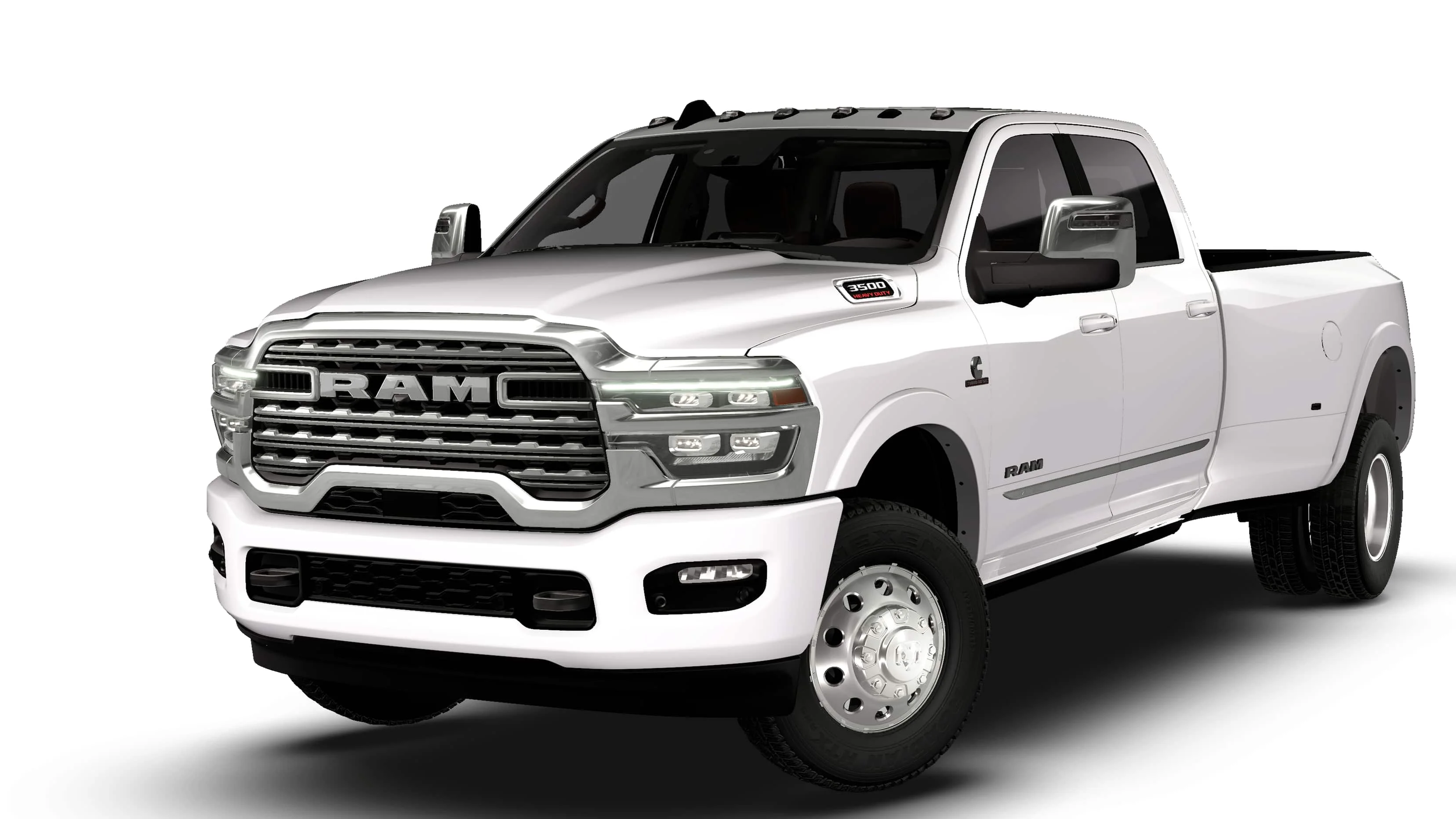 New 2026 Bright White Clear-Coat Exterior Paint RAM Longhorn image 13