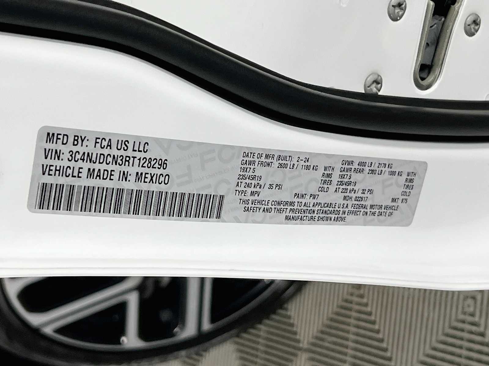 Used 2024 Bright White Clearcoat Jeep Limited image 32