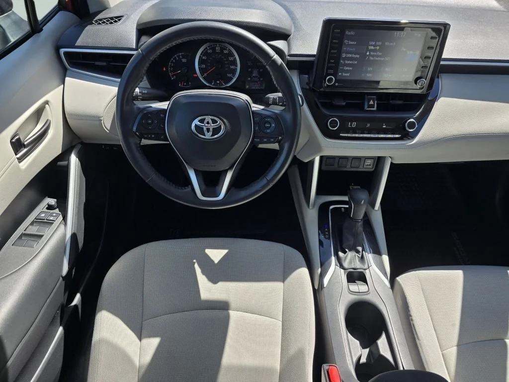 Used 2022 Barcelona Red Metallic Toyota LE image 32