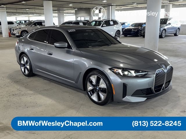Used 2025 BMW i4 40 with VIN WBY23HD02SFU19698 for sale in Wesley Chapel, FL