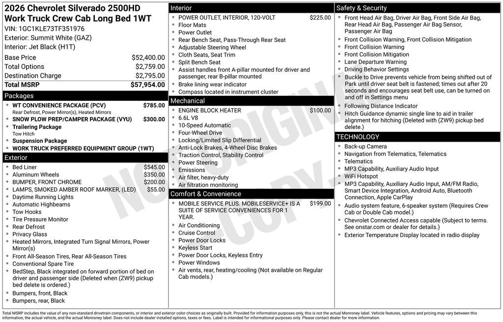 2026 Chevrolet Silverado 2500 HD Work Truck - Photo 27