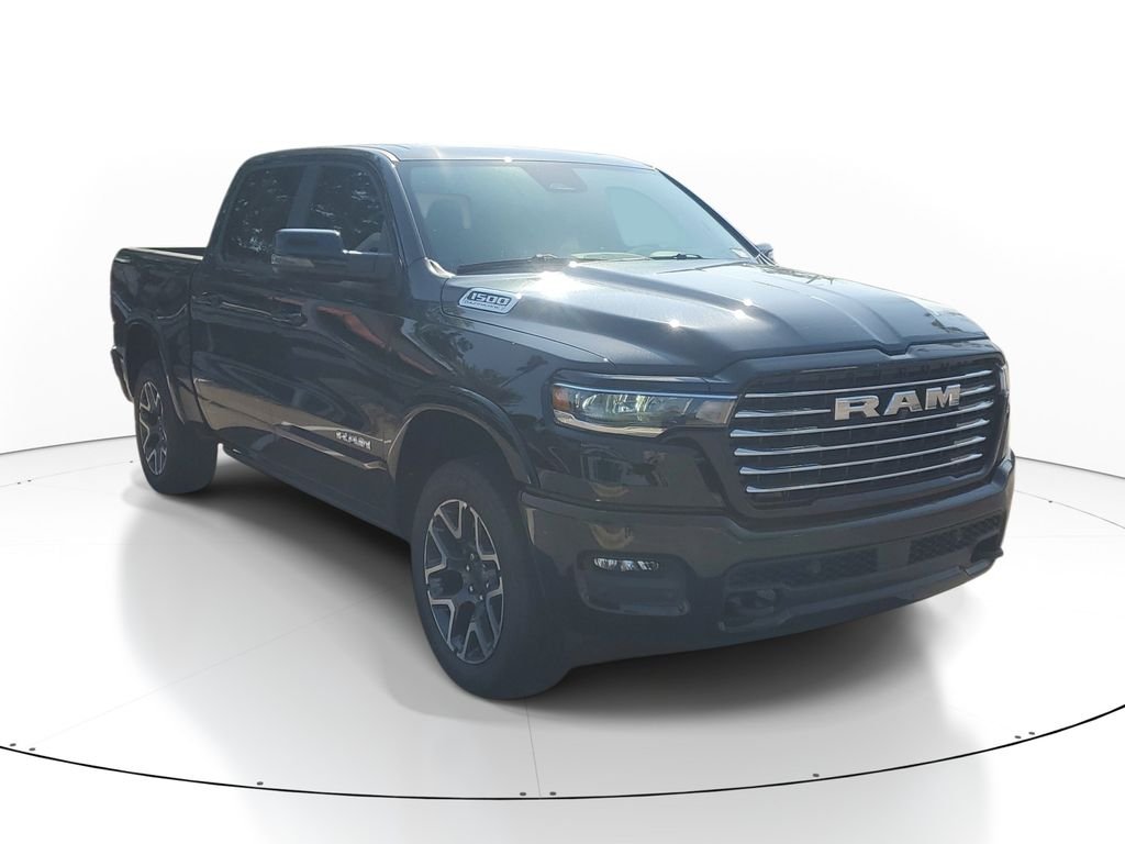 New 2026 Diamond Black Crystal Pearl-Coat Exterior Paint RAM Laramie image 1