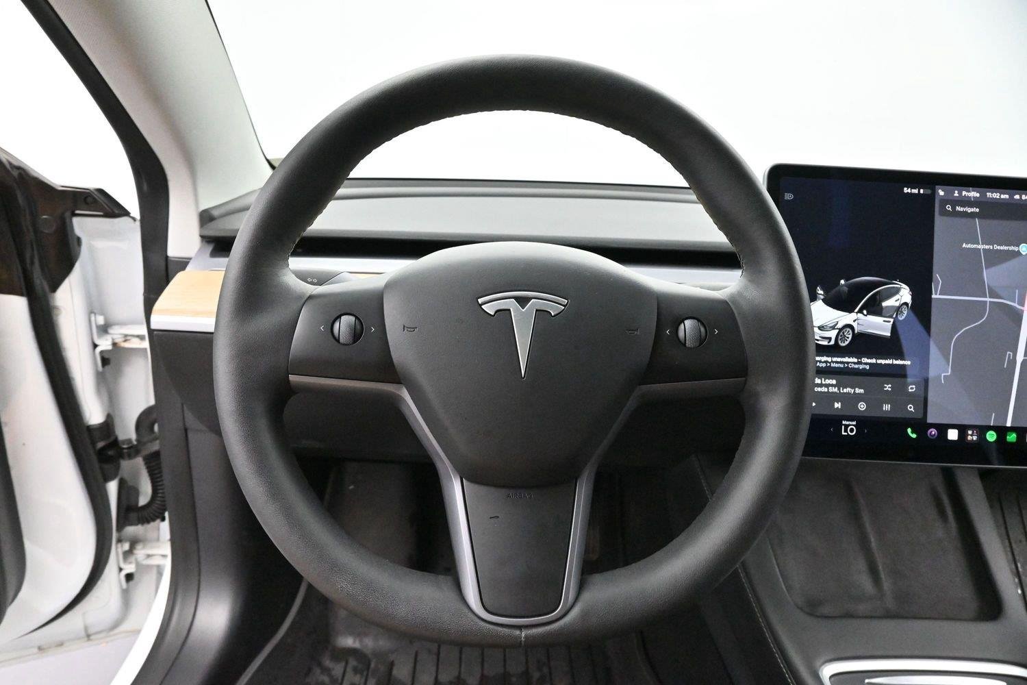 Used 2021 Pearl White Multi-coat Tesla Standard Range Plus image 15