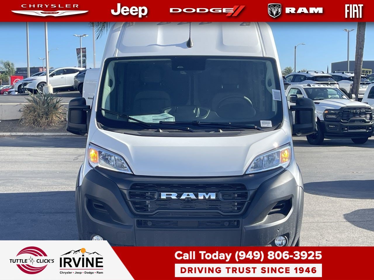 New 2026 Bright White Clear-Coat Exterior Paint RAM Tradesman image 8