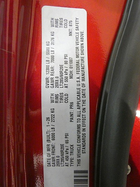 New 2026 Molten Red Pearl-Coat Exterior Paint RAM Limited Mega Cab 6