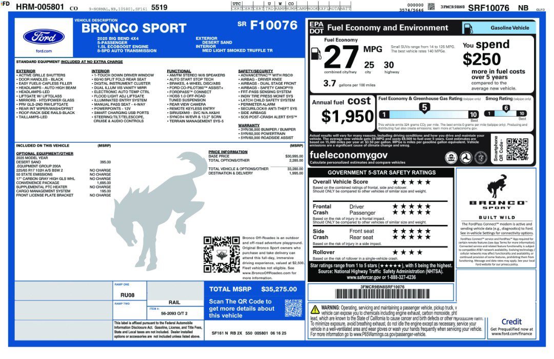 2025 Ford Bronco Sport Big Bend - Photo 11