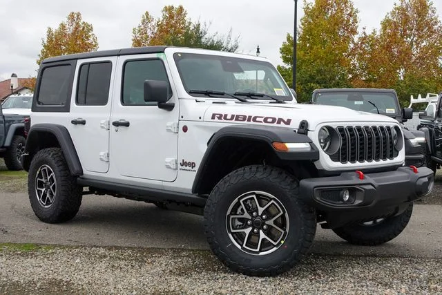 New 2026 Bright White Clear-Coat Exterior Paint Jeep Rubicon image 2
