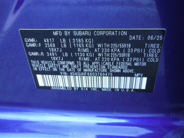 Certified Used 2025 Blue Subaru Sport image 41