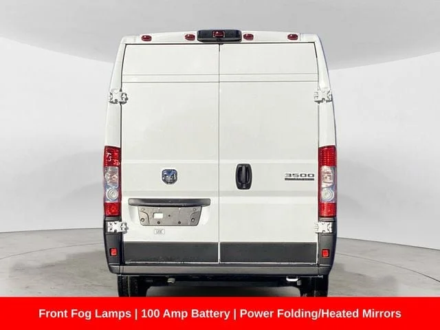 New 2026 Bright White Clearcoat Ram PROMASTER 3500 TRADESMAN CARGO VAN HIGH ROOF 159