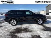 Used 2022 Midnight Black Metallic Toyota LE image 1