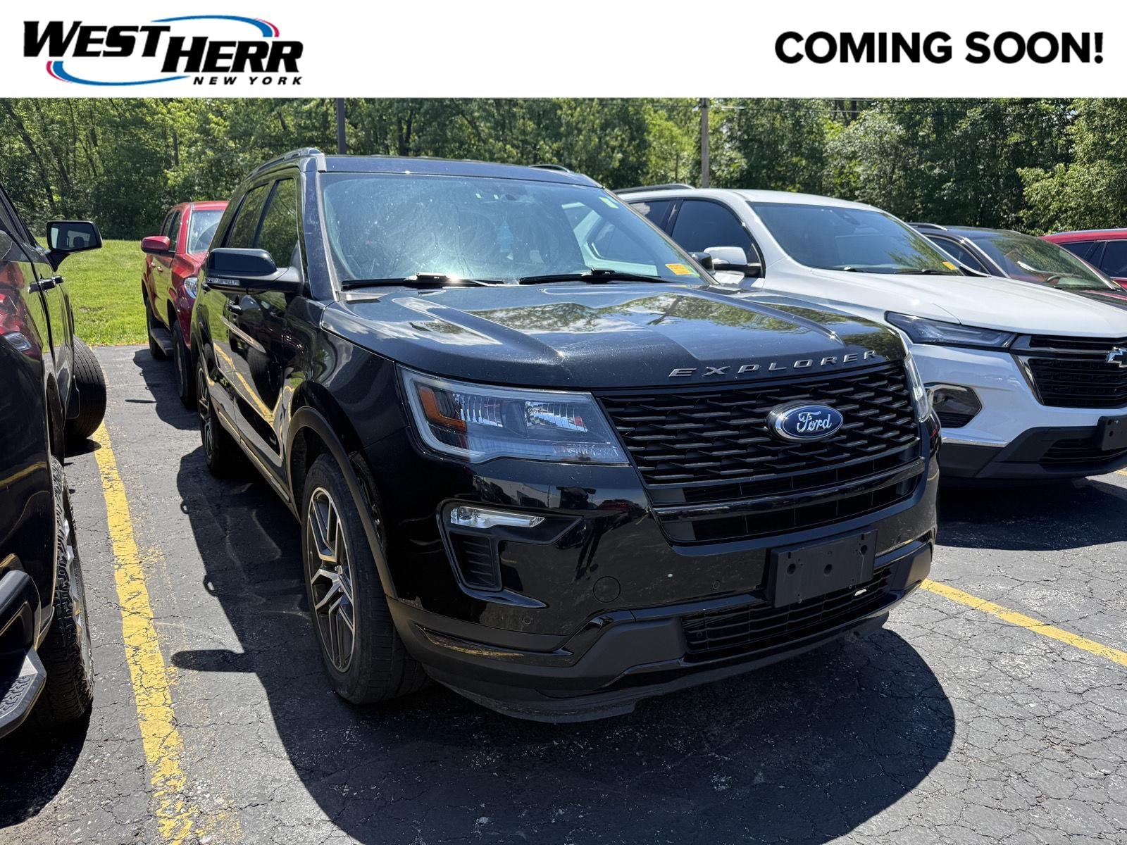 Used 2018 Shadow Black Ford Sport image 1