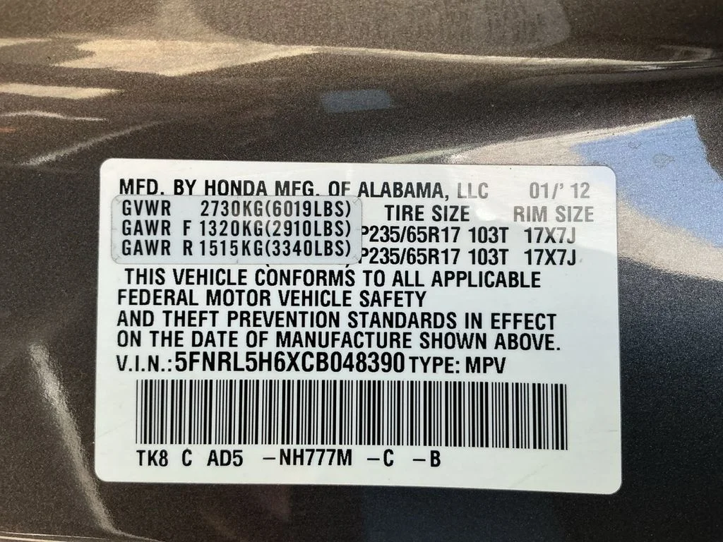 Used 2012 Gray Honda EX-L image 25