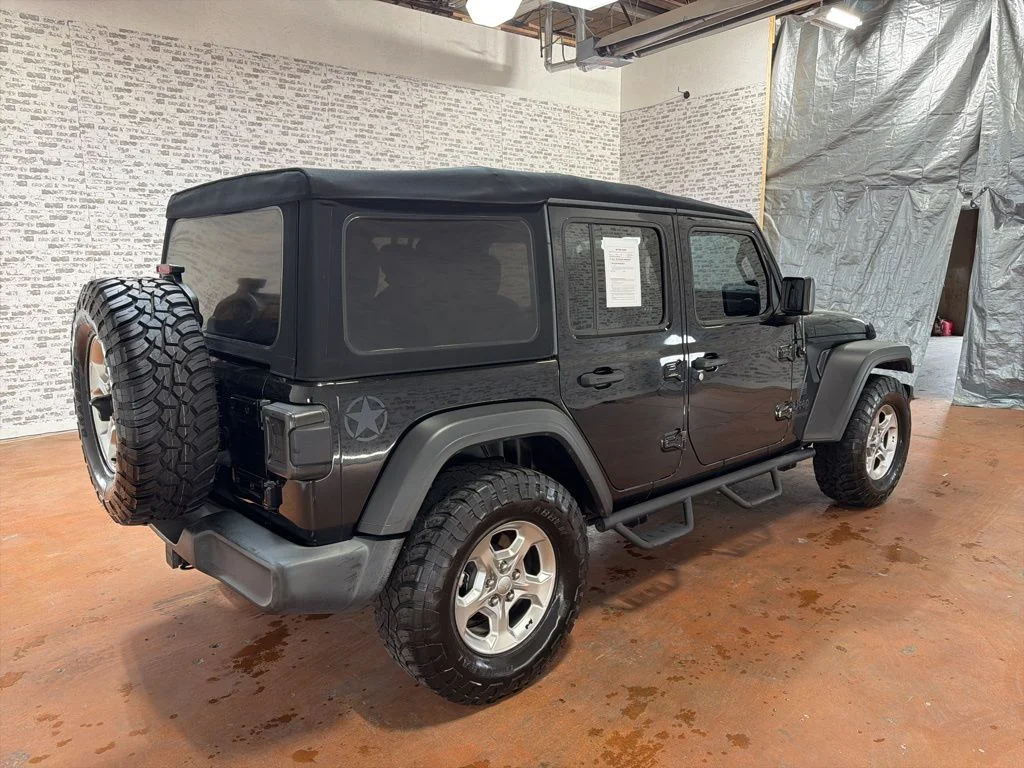 Used 2021 Black Jeep Unlimited Sport image 7