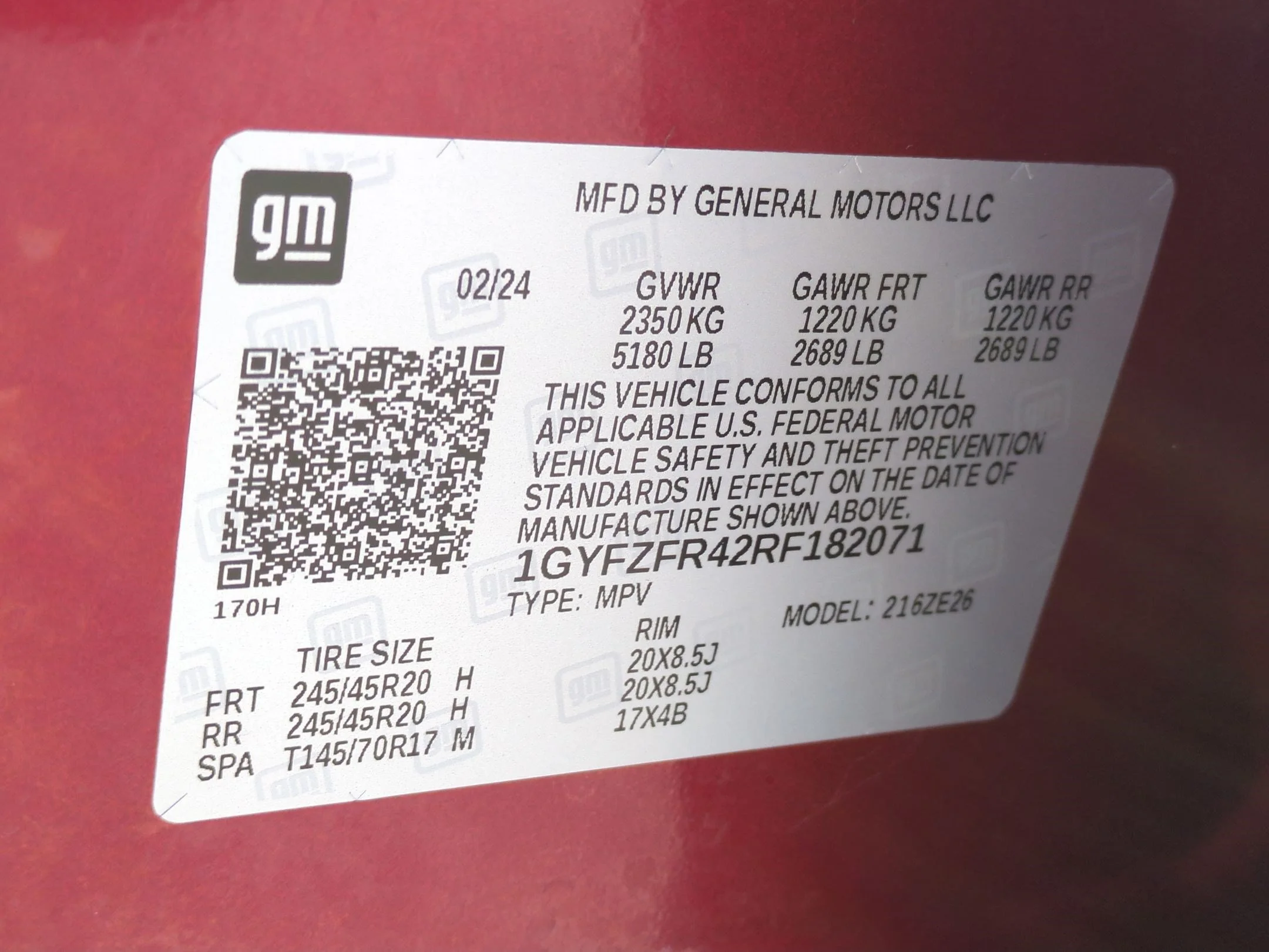 Used 2024 Radiant Red Tintcoat Cadillac AWD Sport image 34