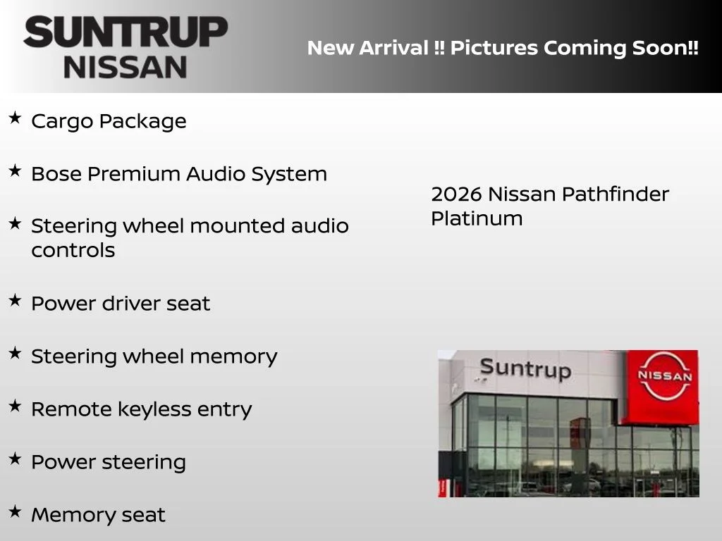 New 2026 Black Nissan Platinum image 3