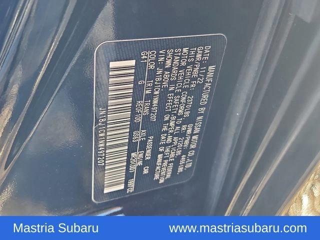 Used 2022 Magnetic Black Pearl Nissan SL image 9