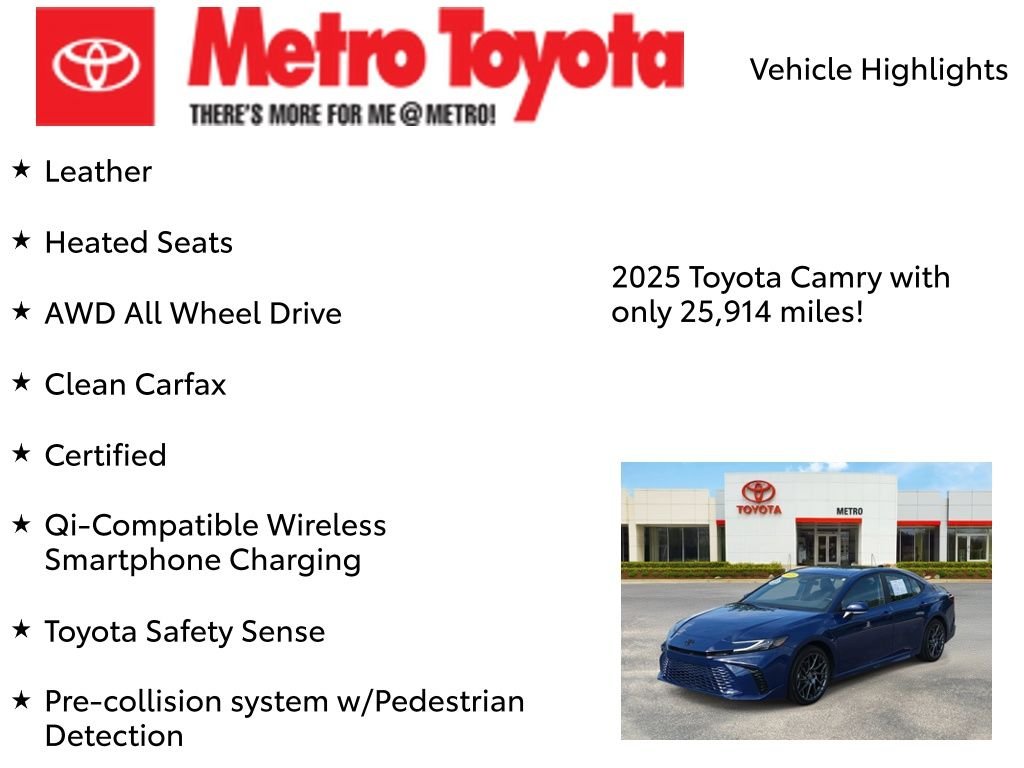 Certified Used 2025 Blue Toyota XSE image 9