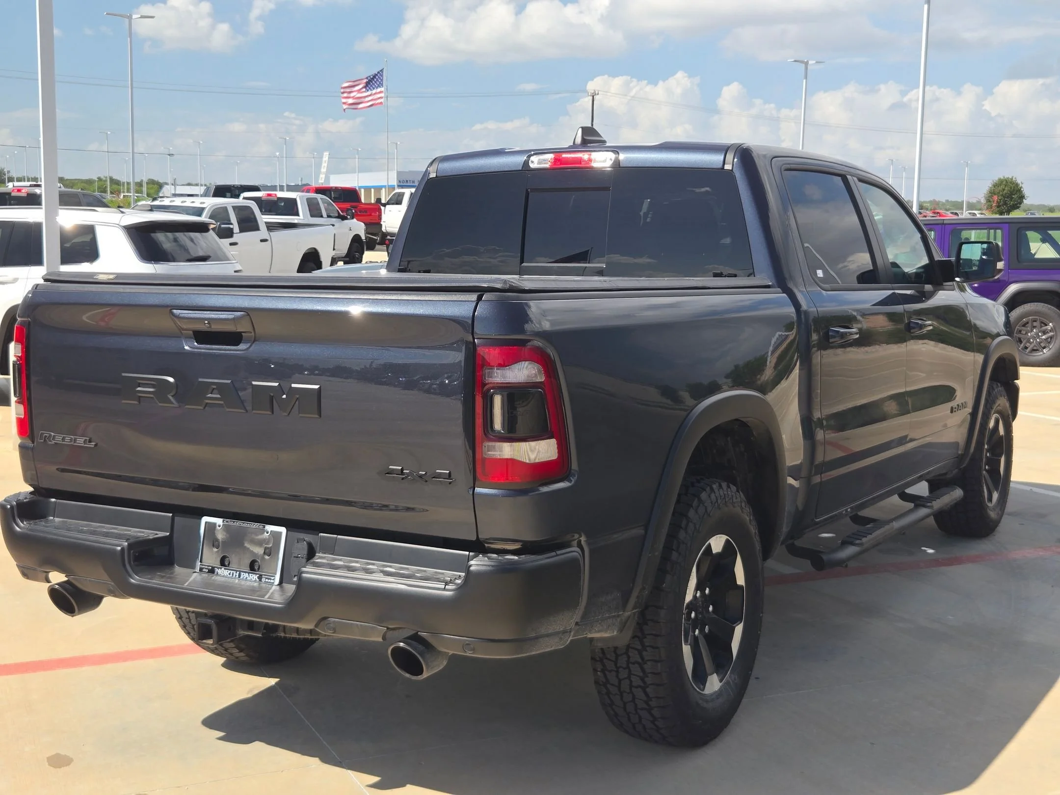 Used 2021 Maximum Steel Metallic Clearcoat Ram Rebel image 3
