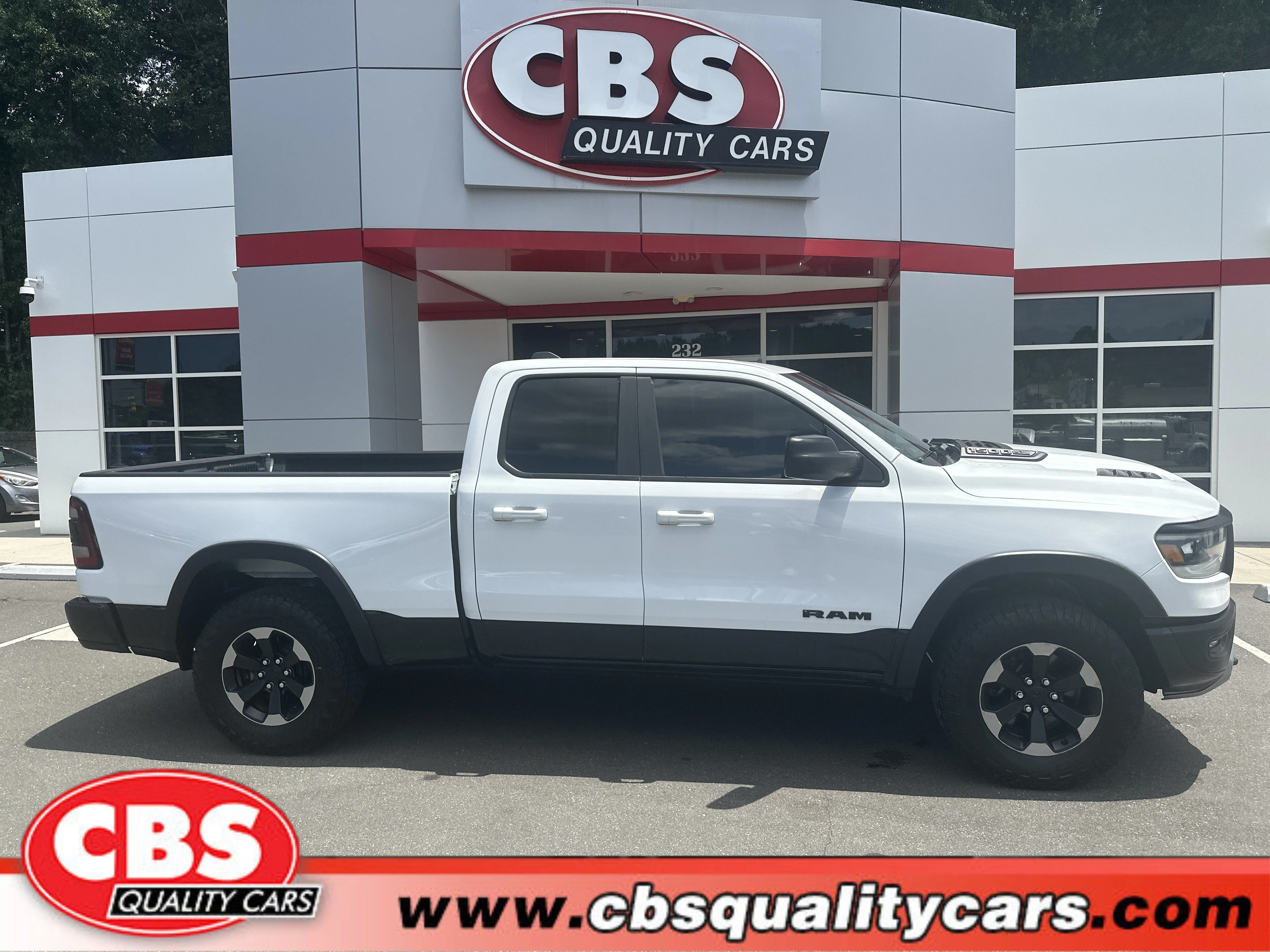 Used 2019 Bright White Clearcoat Ram Rebel image 1