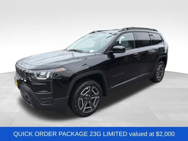 New 2026 Diamond Black Crystal Pearlcoat Jeep Limited image 3