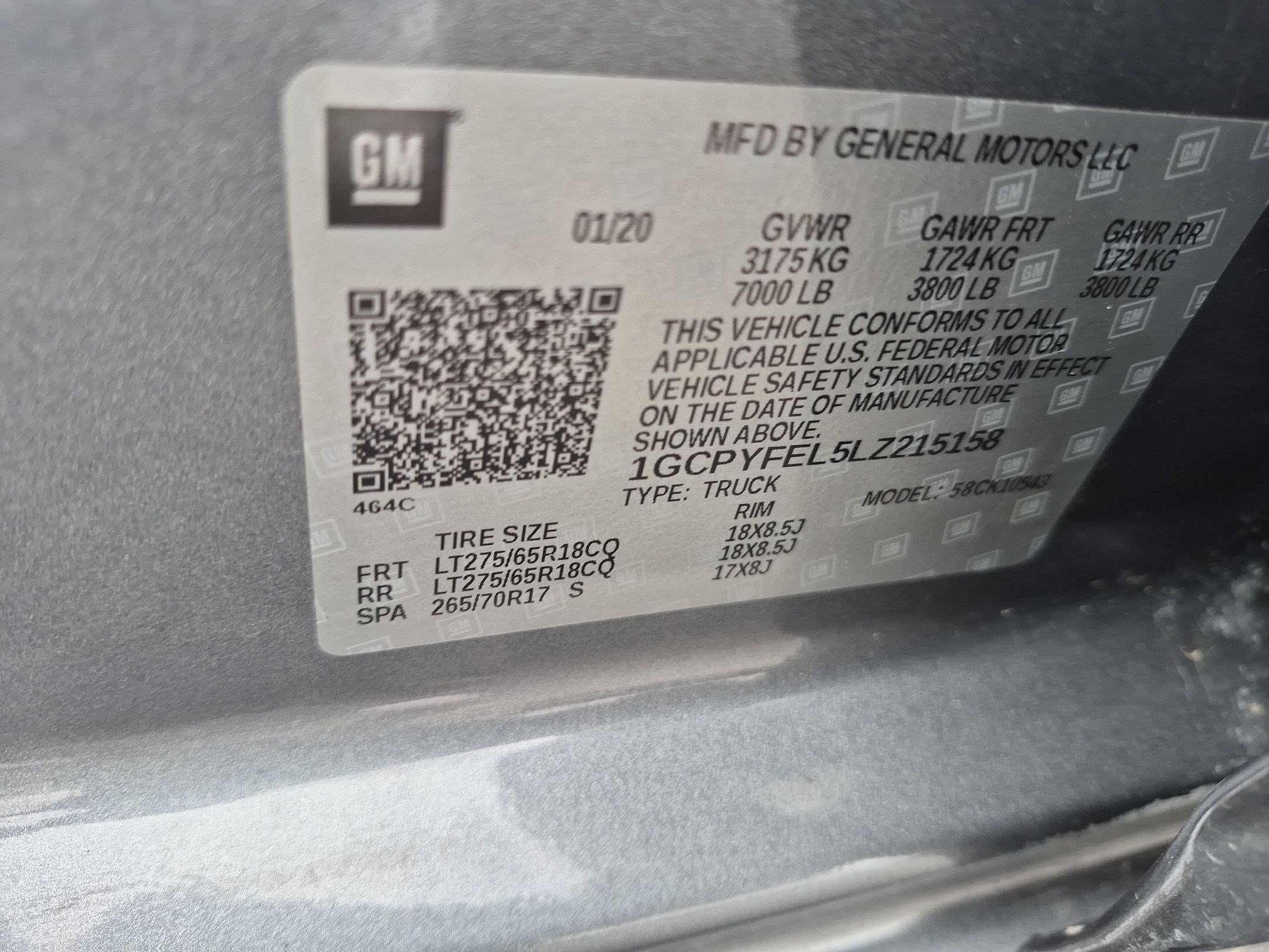 Used 2020 SATIN STEEL METALLIC Chevrolet LT Trail Boss image 33
