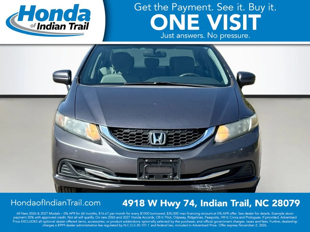 Used 2014 Honda Civic LX with VIN 19XFB2F59EE061493 for sale in Indian Trail, NC