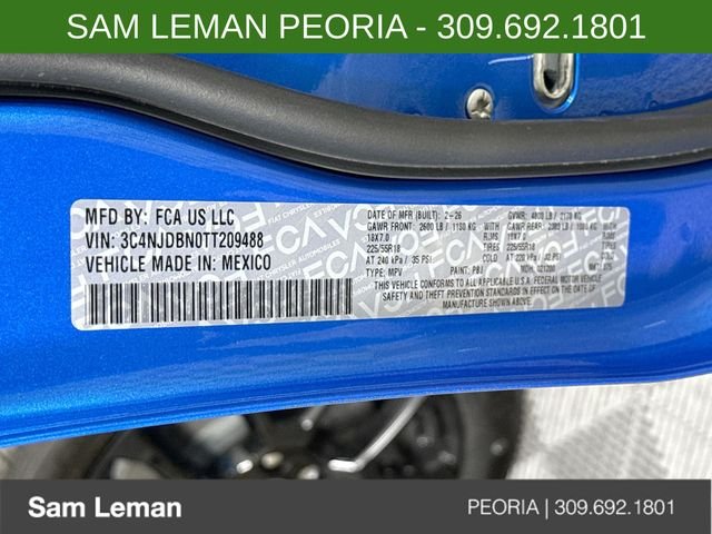 New 2026 Hydro Blue Pearlcoat Jeep Latitude image 26