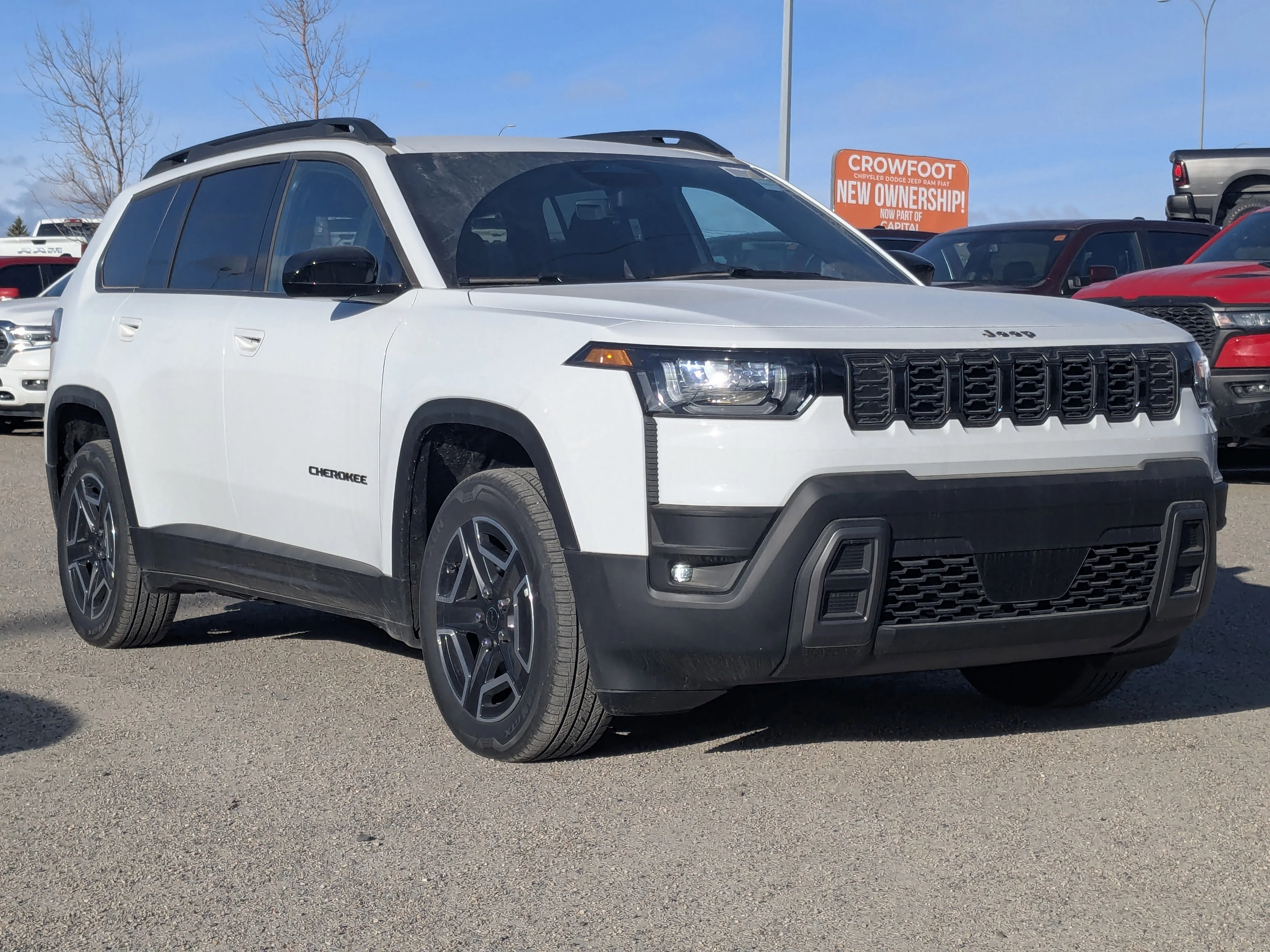 New 2026 White Jeep Laredo - - Pkg 23F  - Compact Spare  - 1.6L Turbo Hybrid  - 12.3 Touchscreen  & More image 2