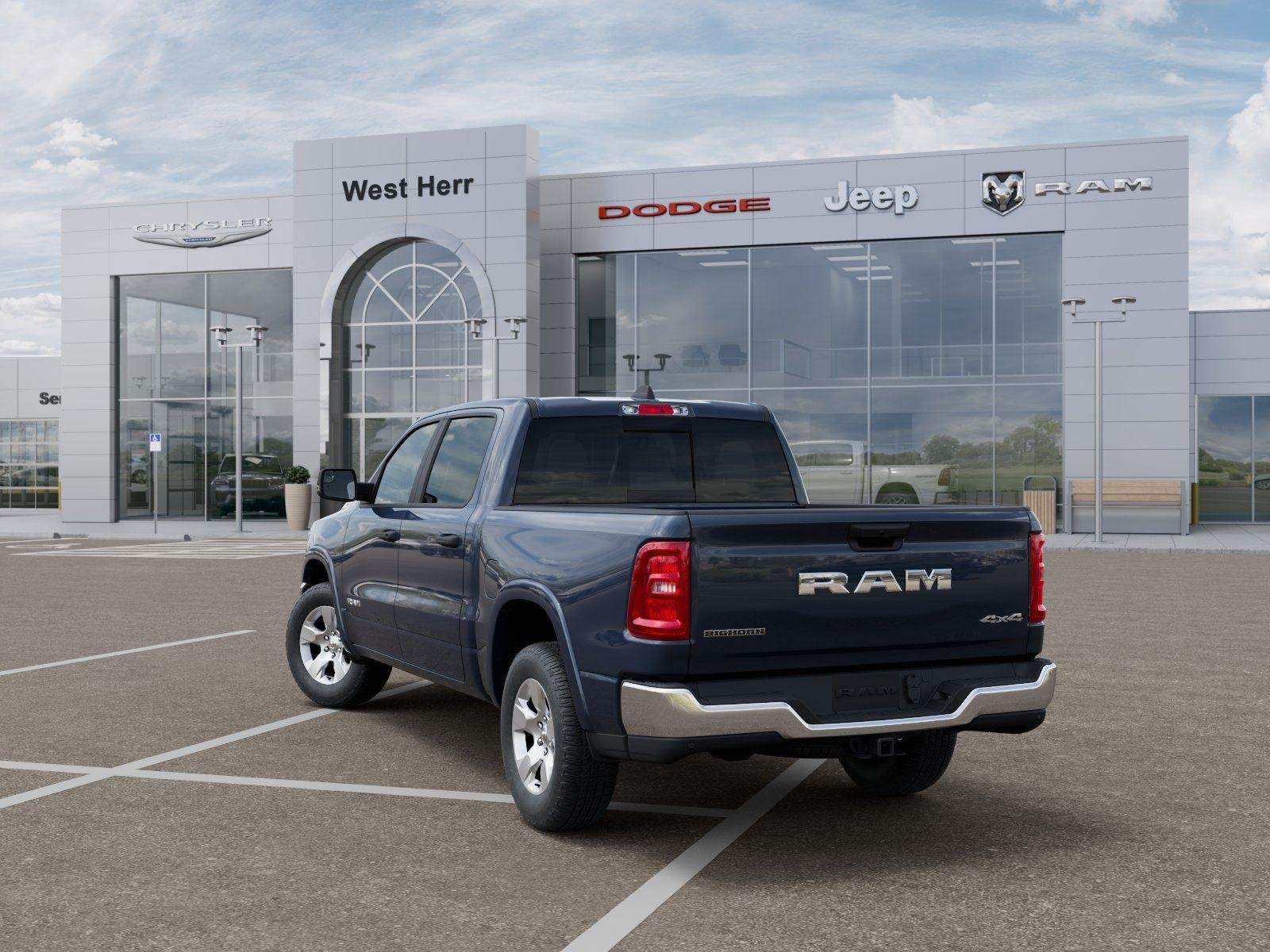 New 2026 Forged Blue Metallic Exterior Paint RAM RAM 1500 BIG HORN CREW CAB 4X4 image 3