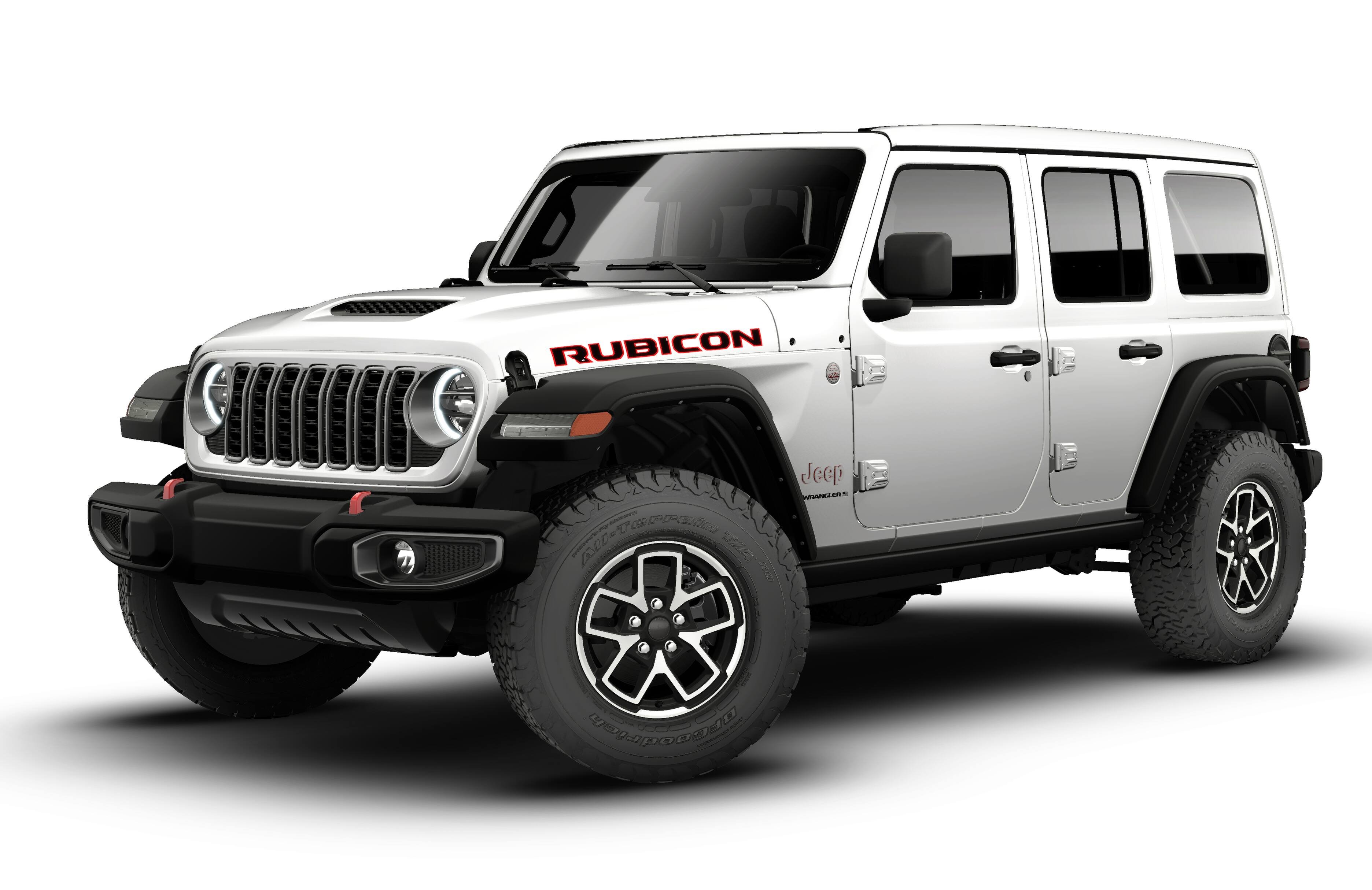 New 2026 Bright White Clear-Coat Exterior Paint Jeep Rubicon image 27