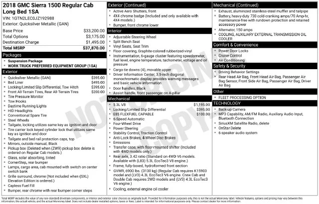 Used 2018 Silver GMC Base image 7