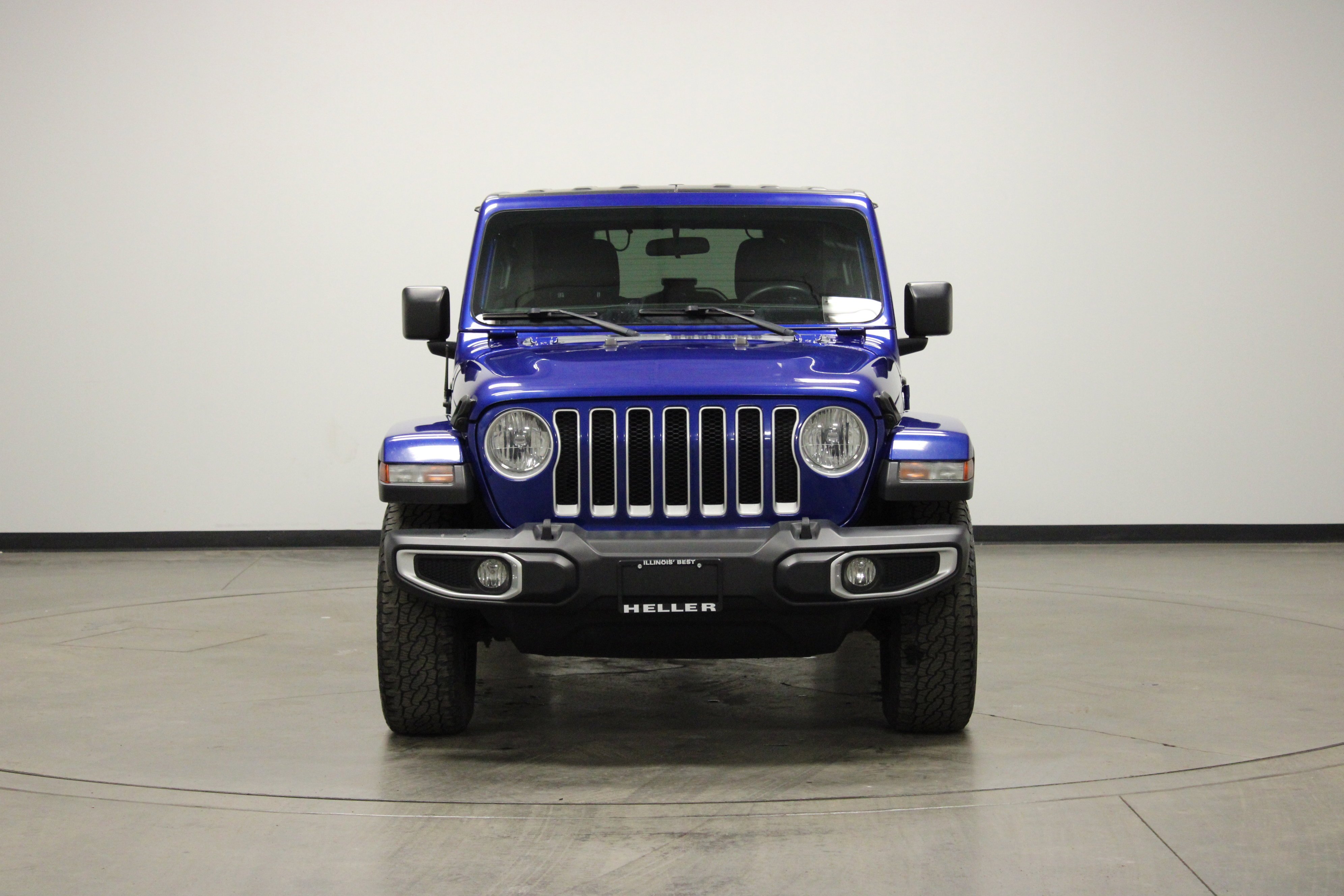 Used 2019 Ocean Blue Metallic Clearcoat Jeep Sahara image 3