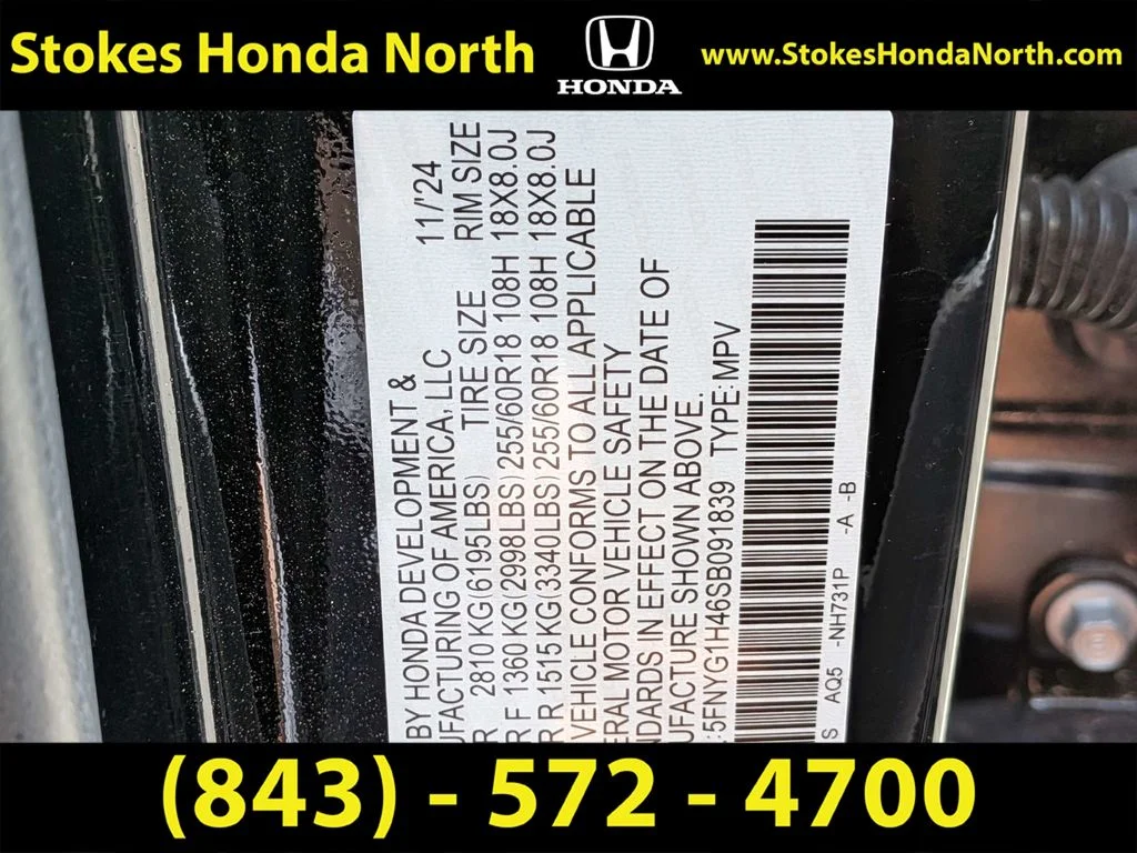 Certified Used 2025 Black Honda EX-L image 8