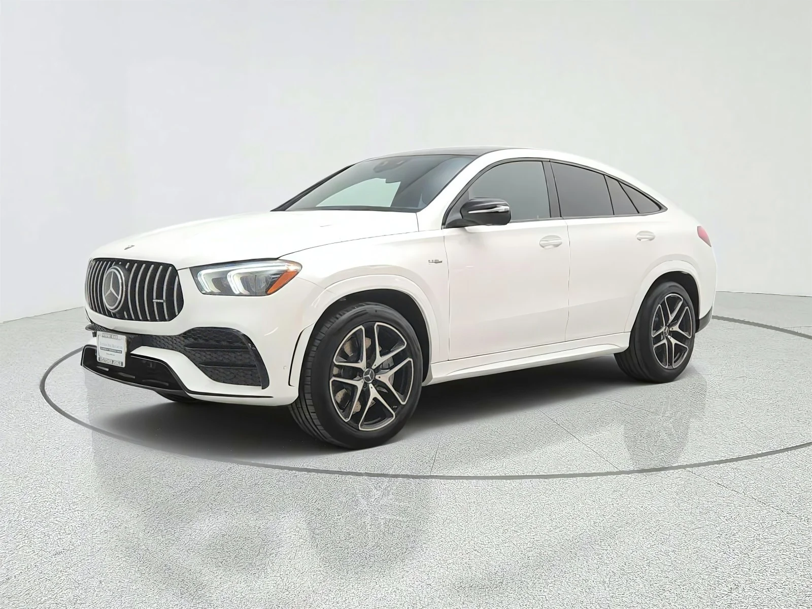 Used 2021 designo Diamond White Metallic Mercedes-Benz AMG® GLE 53 4MATIC Coupe image 1