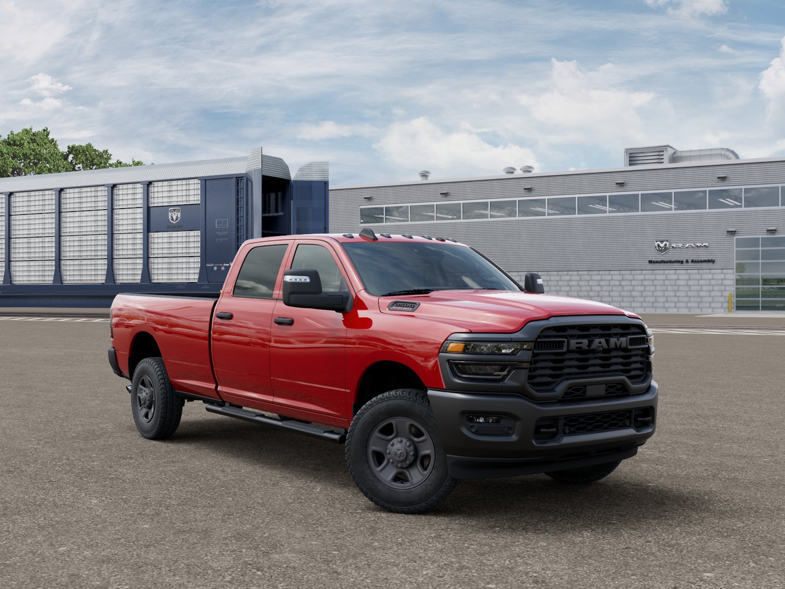 New 2026 Flame Red Clear-Coat Exterior Paint RAM TRADESMAN image 3
