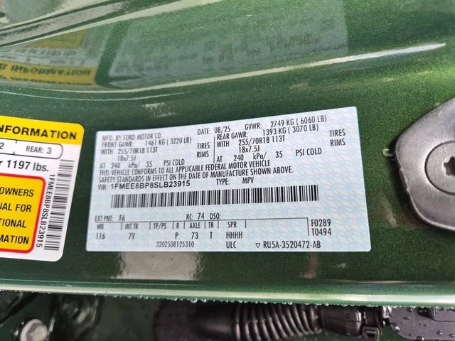 Certified Used 2025 Green Metallic Ford Outer Banks image 25
