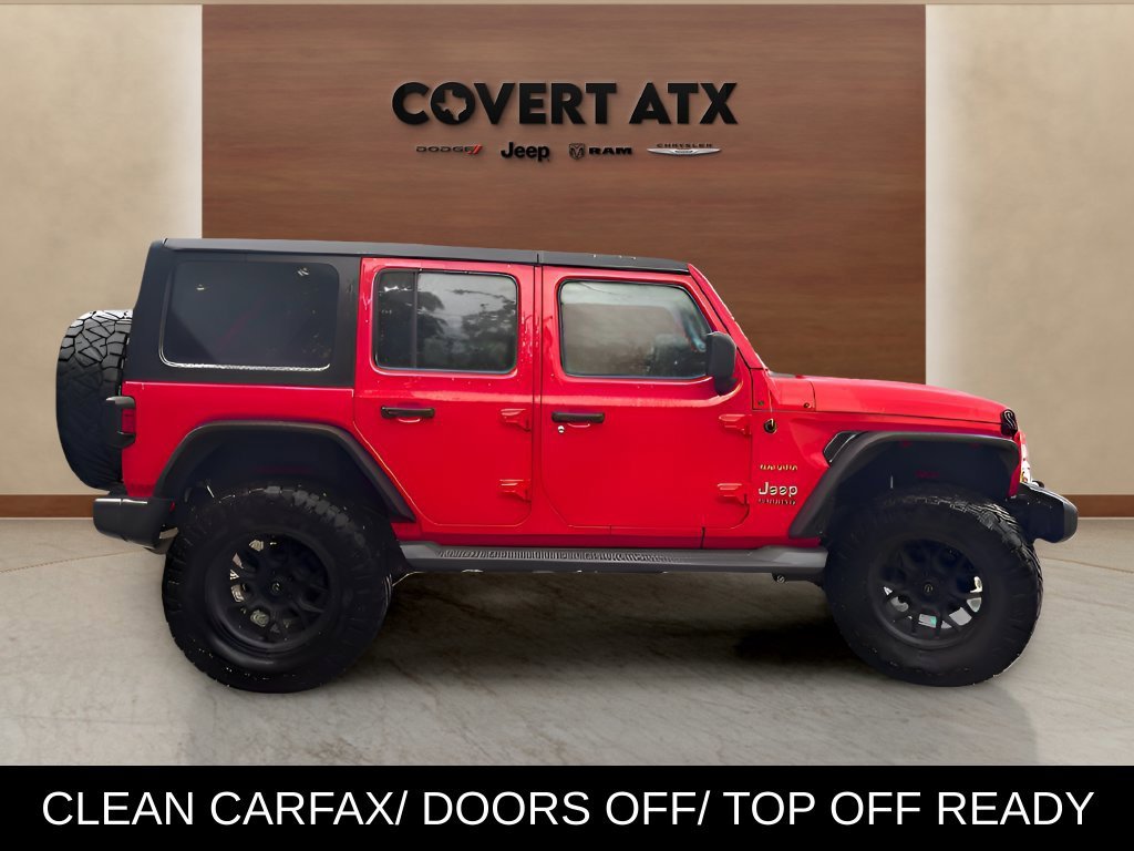 Used 2019 Red Jeep Unlimited Sahara image 5