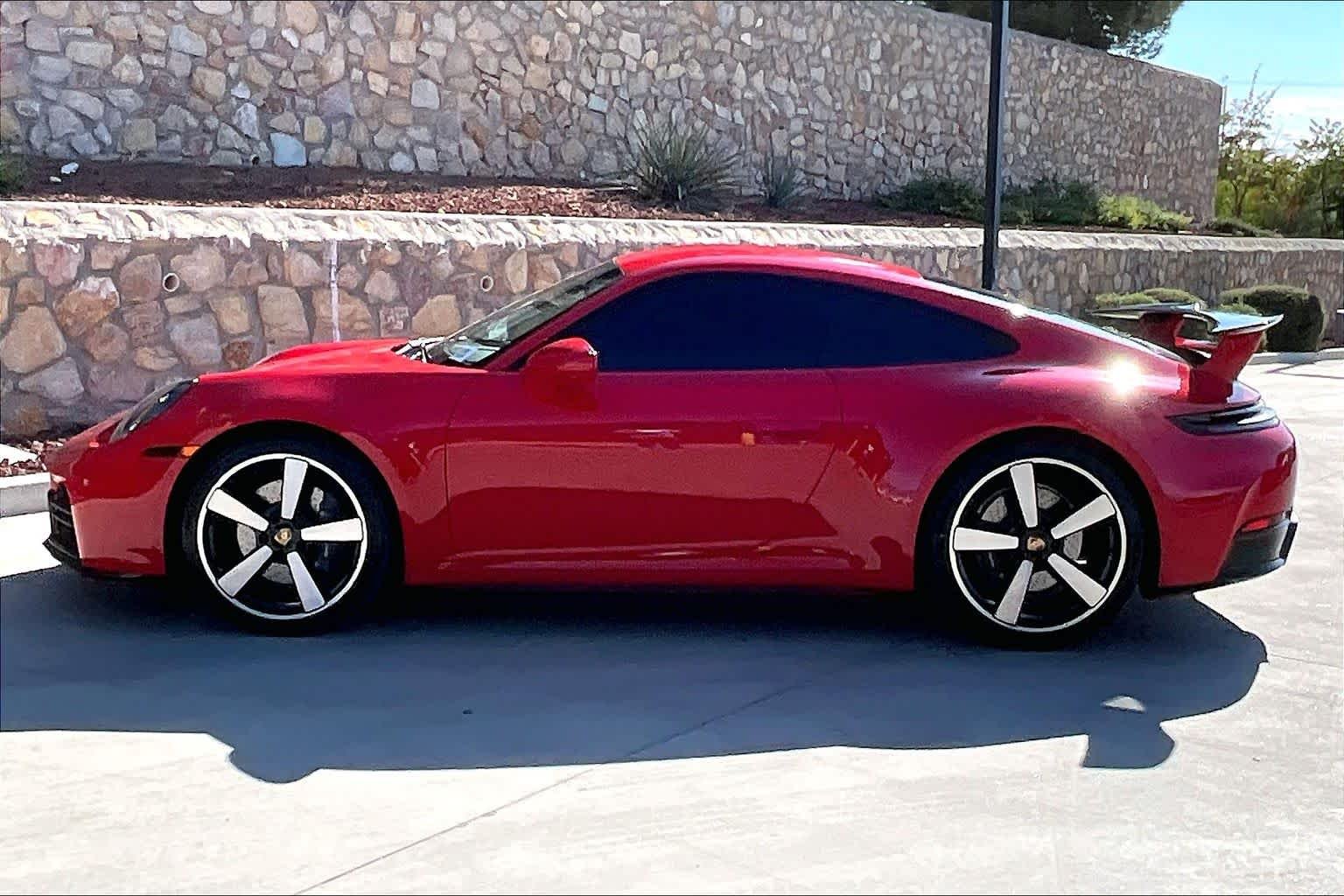 Used 2025 Guards Red Porsche Carrera image 2