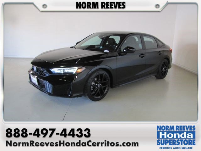 Certified Used 2025 Crystal Black Pearl Honda Sport image 1