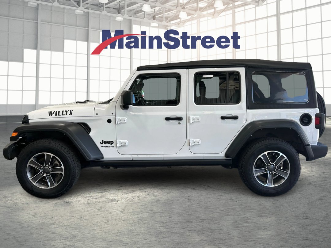 Used 2022 Jeep Wrangler Unlimited Willys with VIN 1C4HJXDN8NW194179 for sale in Kansas City