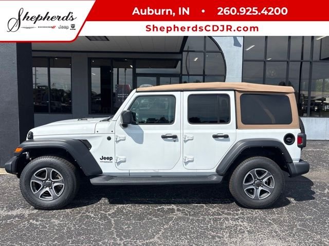 Used 2022 White Jeep Unlimited Sport S image 1