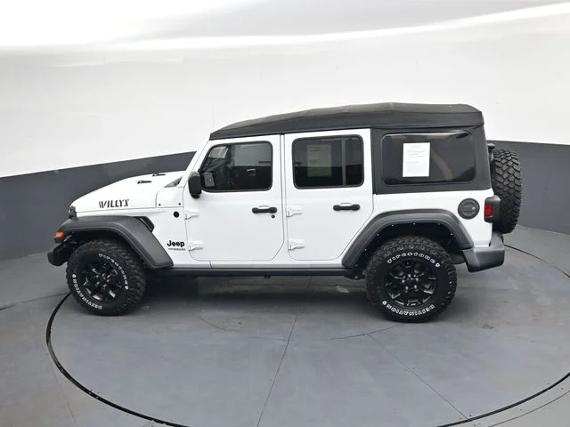 Used 2022 Bright White Clearcoat Jeep Unlimited Willys image 28